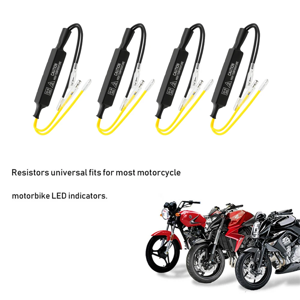 Indicator Load Resistor 12V 20W Solve Blinker Error 26 Ohm LED Turn Signal lights Fault Decoder Motorcycle Flasher