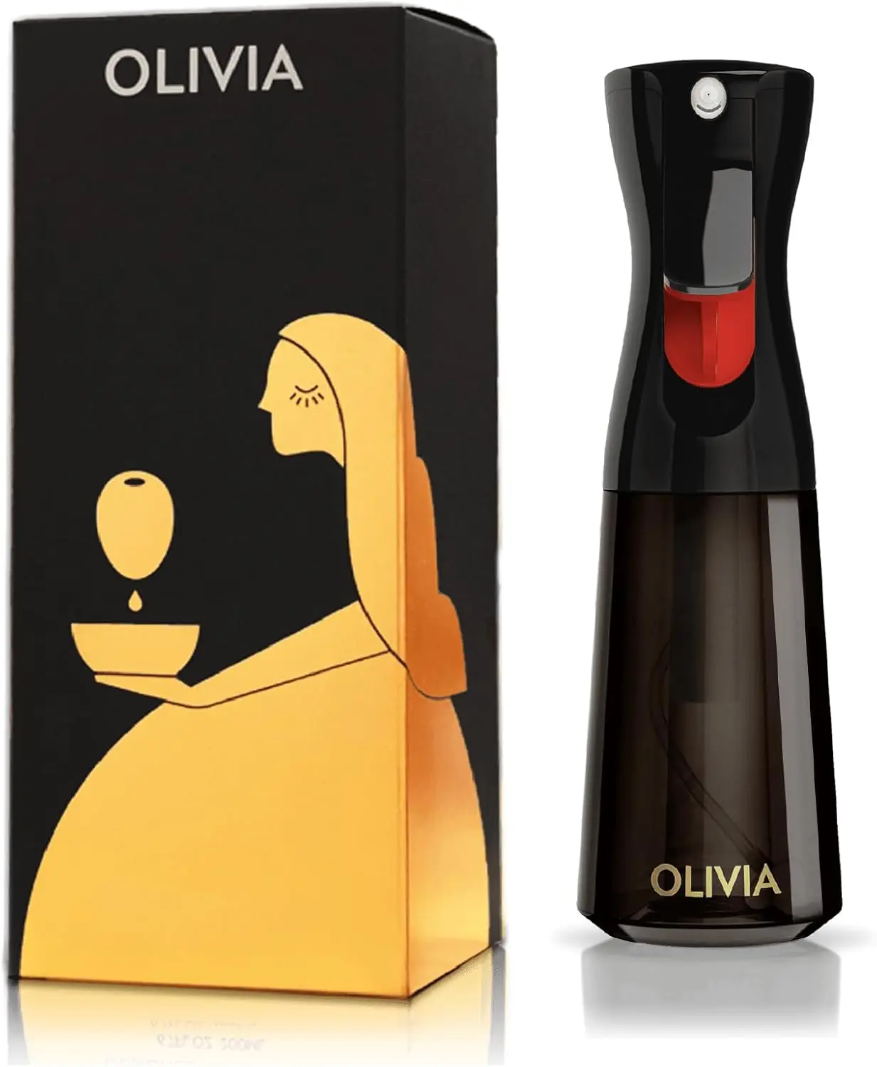 OLIVIA SIGNATURE Tecnología Avanzada de Pulverizador de Aceite para Cocina, Niebla Fina Continua con Control de Porciones