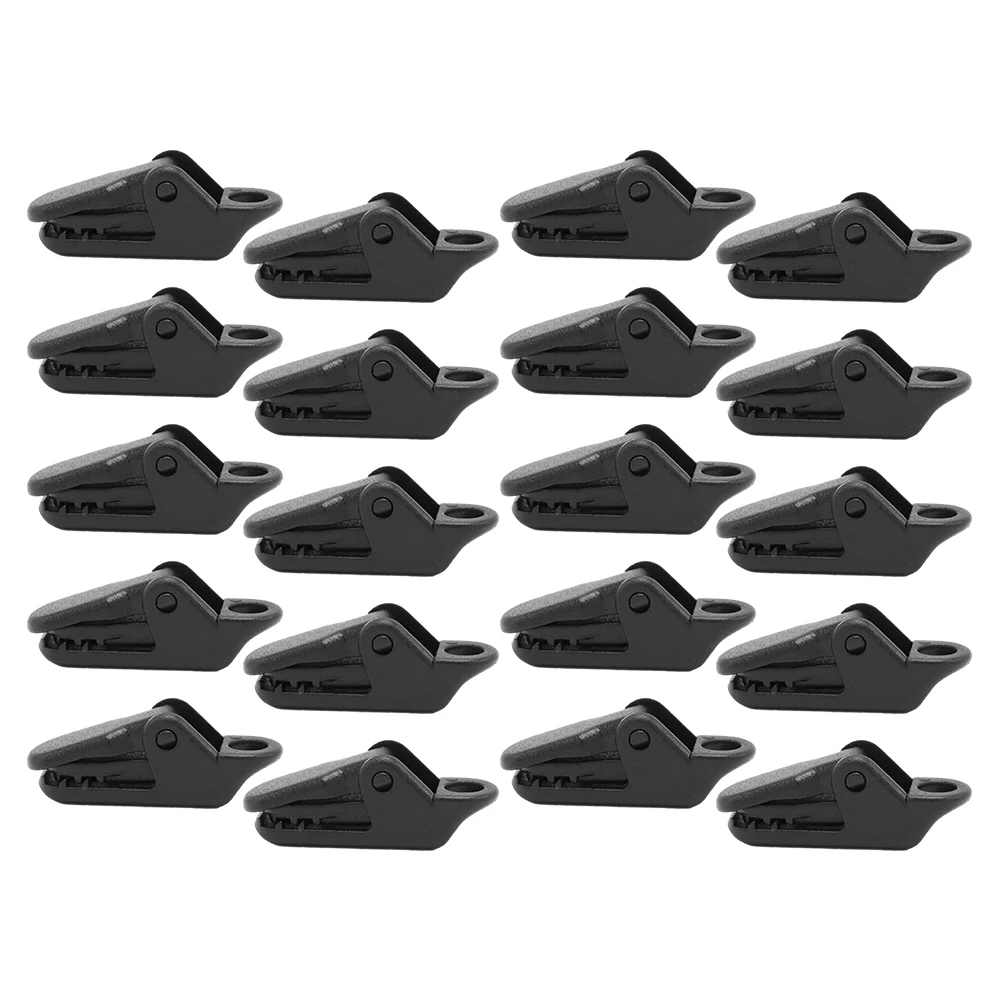 Clamps Clips 10/20pcs Accessories Black Buckle Camping Tool Fittings Heavy Duty Parts Plastic Replacement Reusable