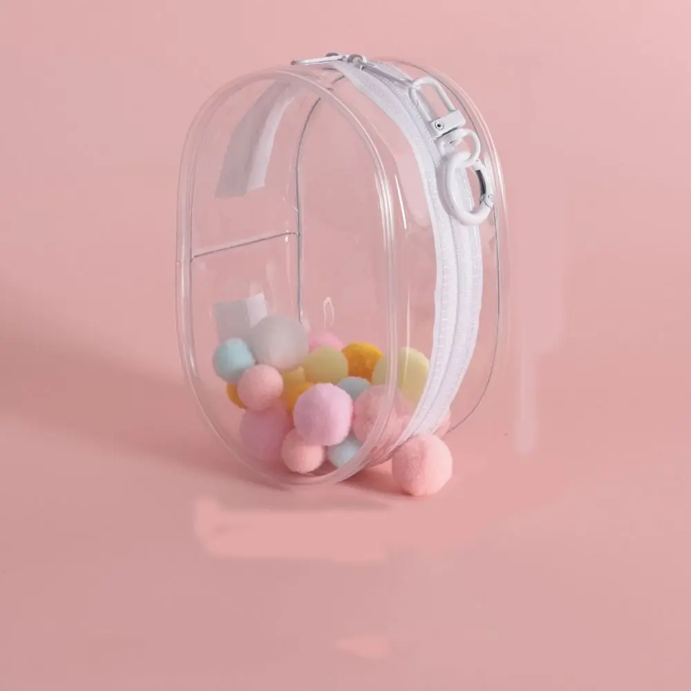 10cm Doll Clear Outdoor Doll Bag Backpack Lanyard Transparent Doll Thicken Storage Pouch Clear Bags Multicolor