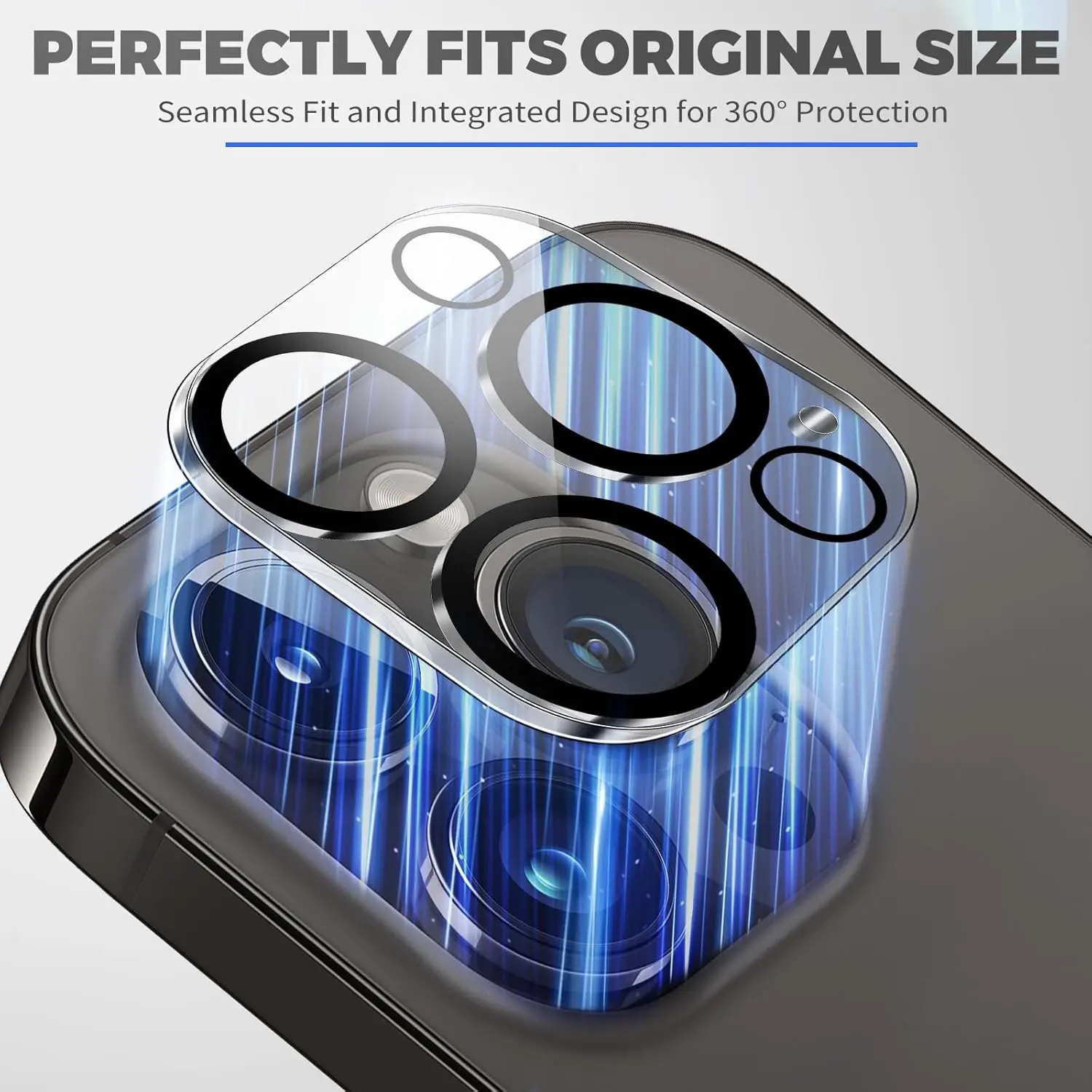 2/4枚入り 9H iPhone 15 Pro /15 ProMax用 HDレンズ保護フィルム