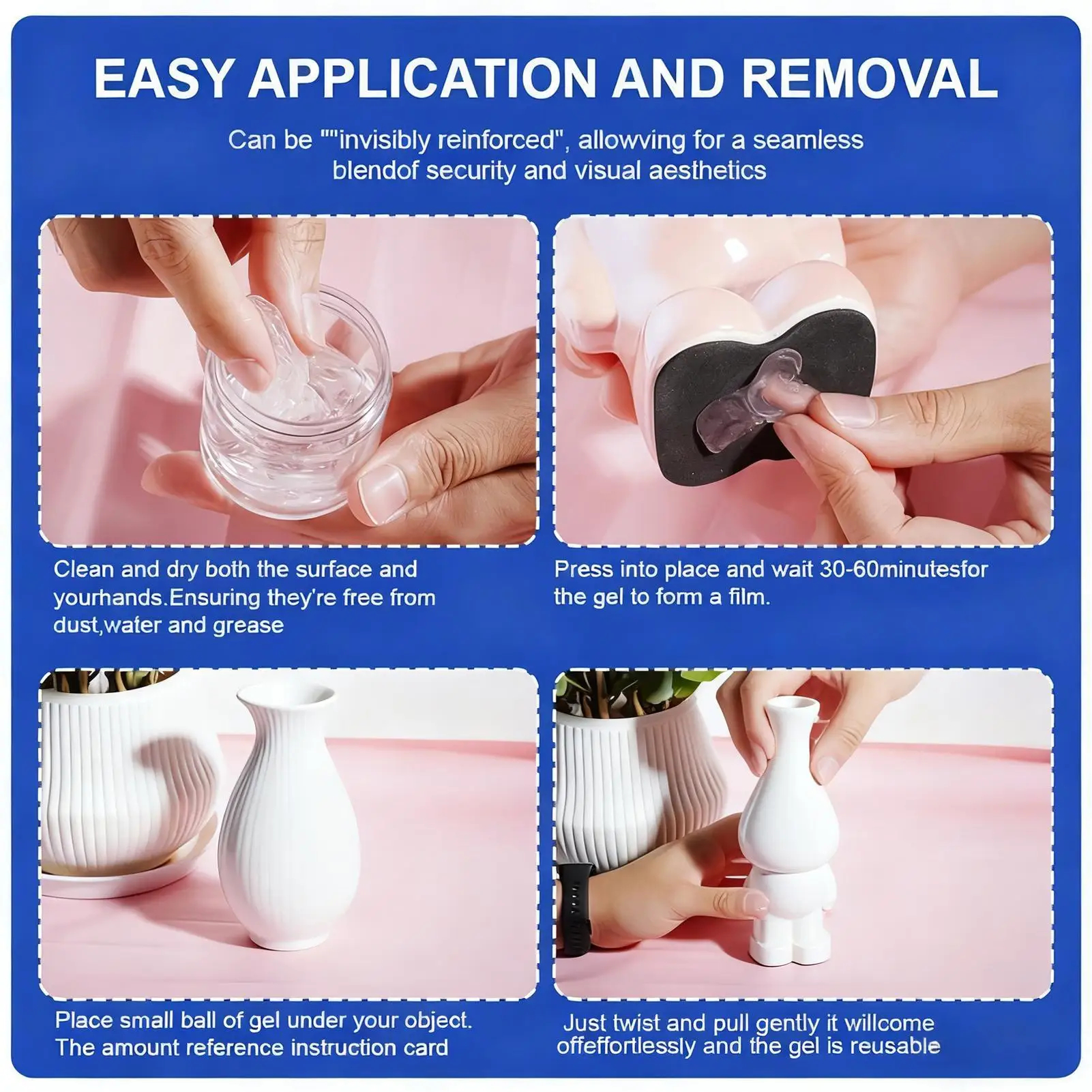 

Музейный гель, 50 г, съемный клей, многоразовая липкая шпатлевка для хранения вещей для выставки, коллекция керамических шаров, артефакт