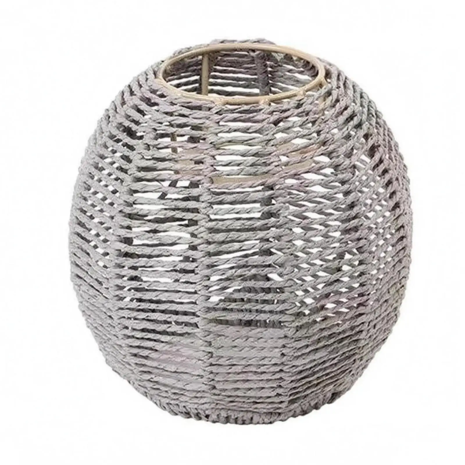 Woven Pendant Shade Slightly Tapered Rattan Lampshade Handmade