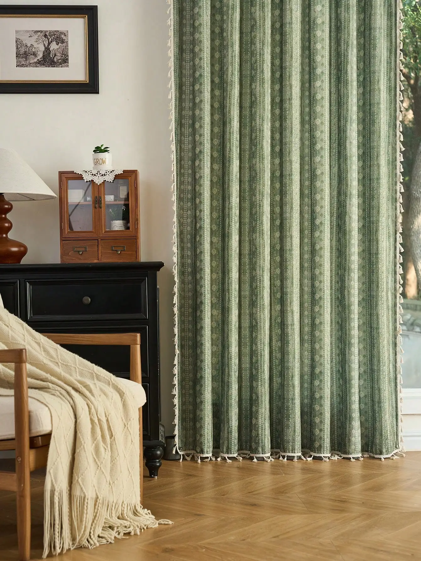 ستارة بوهيمية طبيعية الطراز بح - مراجعة Blackout Curtain Nursery وسعره