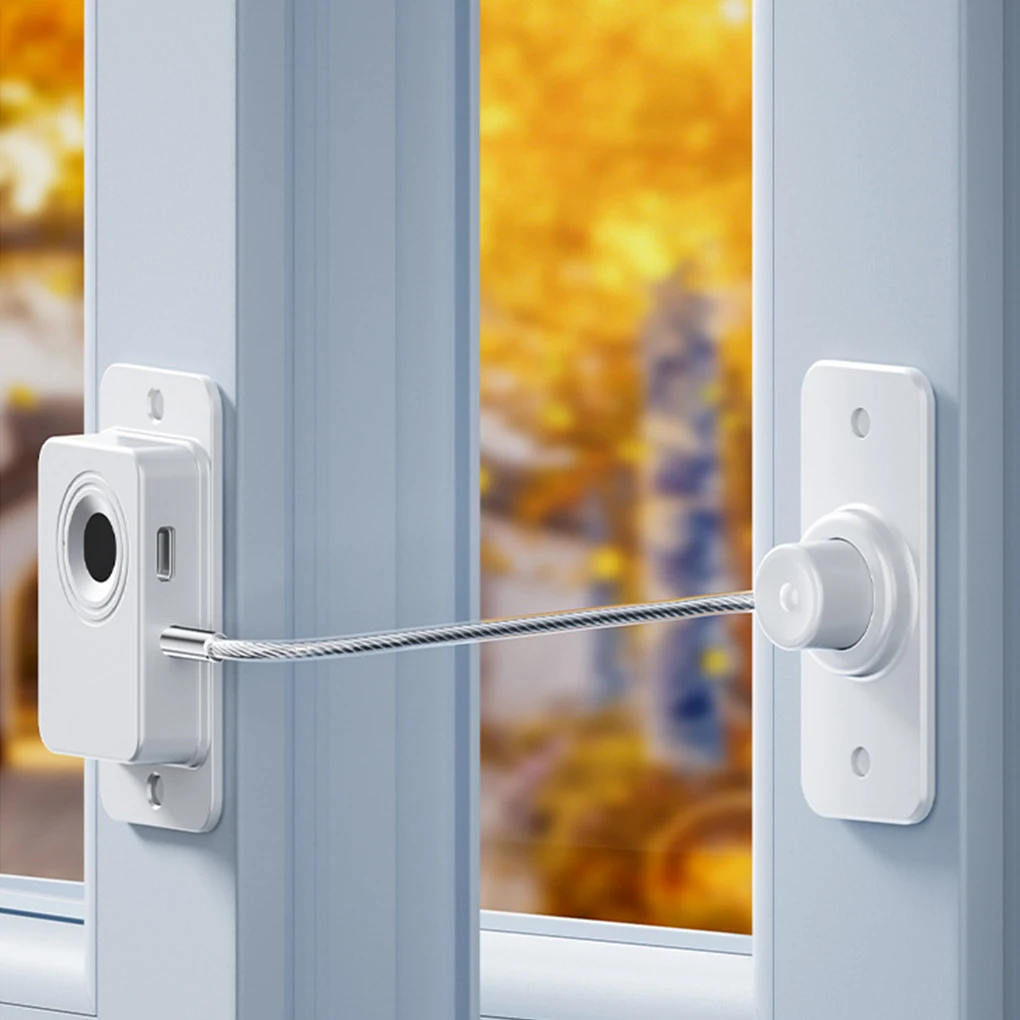 

Замок ящика с отпечатками пальцев, документы и принадлежности, безопасный интеллектуальный замок с отпечатками пальцев на дверь, окно, белый