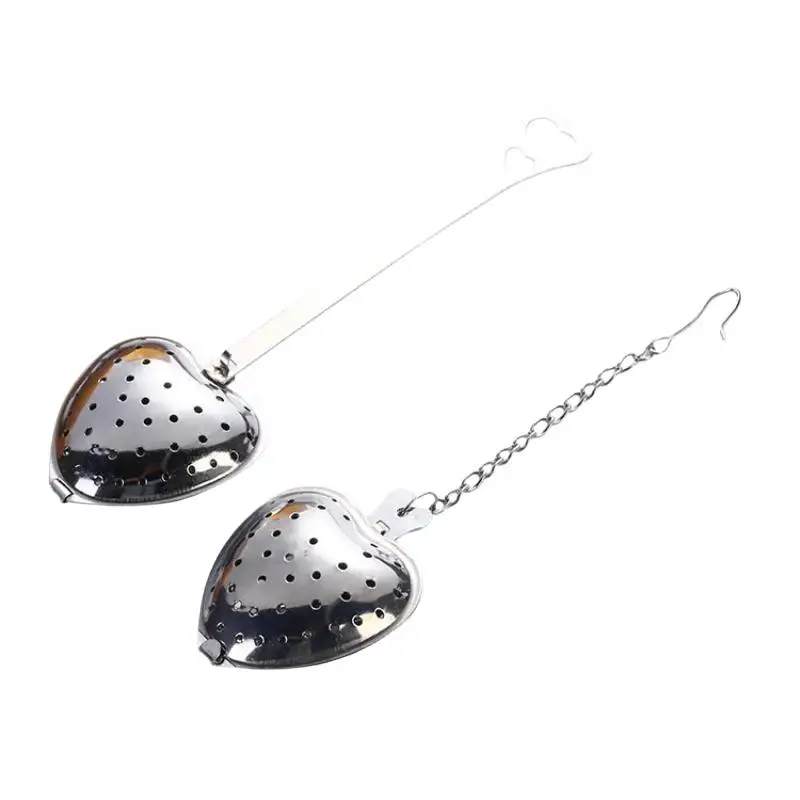 Heart Shaped Tea Strainer Fine Mesh Filter Stainless Steel Tea Infusers Strainer Tea Maker Kitchen Accessories Teteras Infusoras