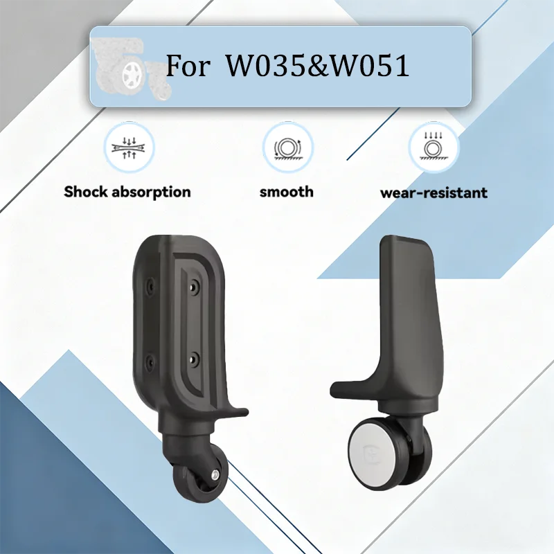 

For W035 Universal Suitcase Replacement Wheels Wearproof 360° Rotating Casters Lightweight Luggage Repair Accessories