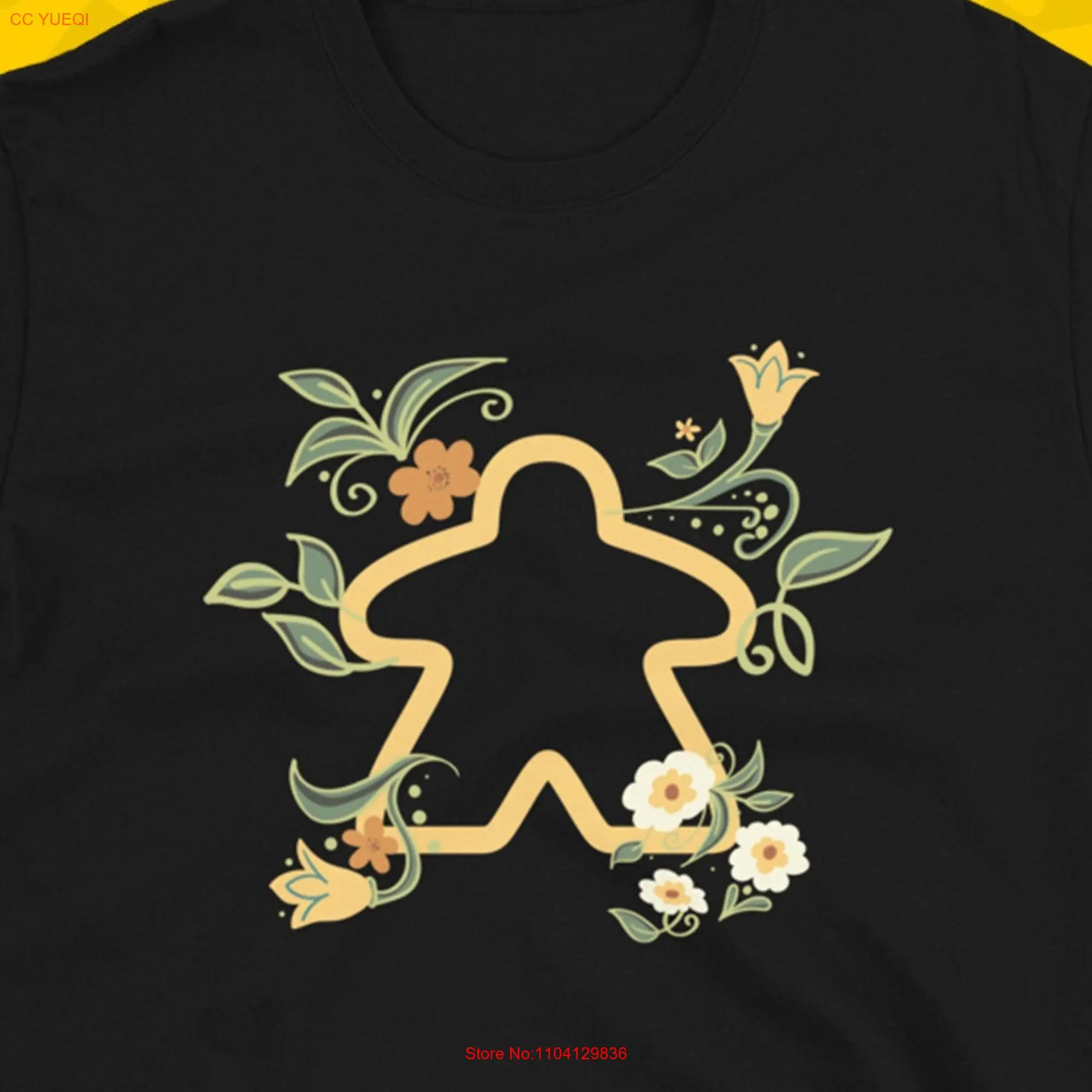 Flowers and Plants Meeples T Shirt Board Games Meeple for Players Merch  long or short sleeves