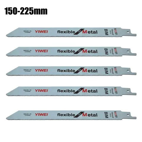 헤비 듀티 금속 절단 왕복 톱날, 두꺼운 금속 빠른 직선 절단을 위한 150/200/225mm 바이메탈 톱날
