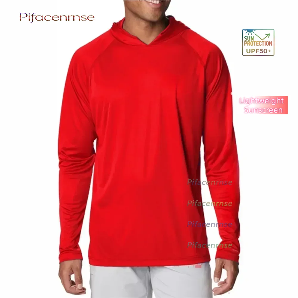 Men's Long Sleeve Fishing Shirts UPF 50+ UV Protection Quick Dry Breathable Lightweight Outdoor Clothing for Men