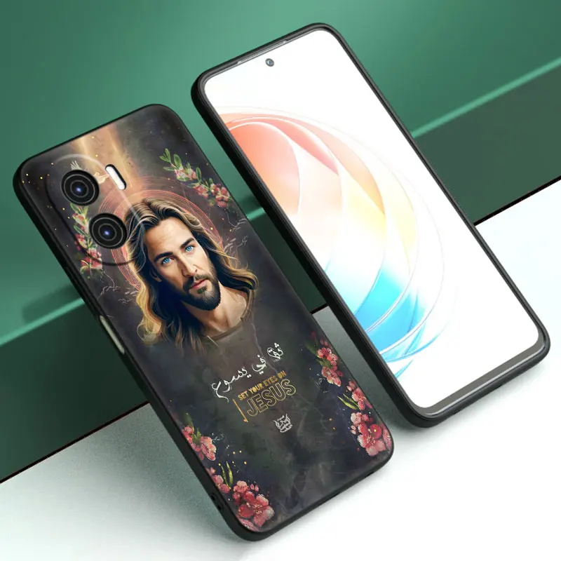 Bibel Jesus Christus Christian Cartoon Cover Fall für Huawei Nova 11 Pro 12 10 9 8 Pro 11i 8i 7i 11se 10se 9se y91 y90 y71 y70 y61