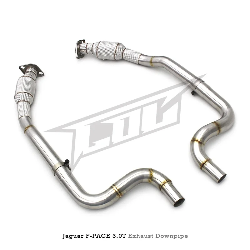 Head Section High flow Pipes Exhaust Pipes branch downpipe Exhaust Pipe with catalyst for Jaguar F-PACE 3.0T 2014-2021