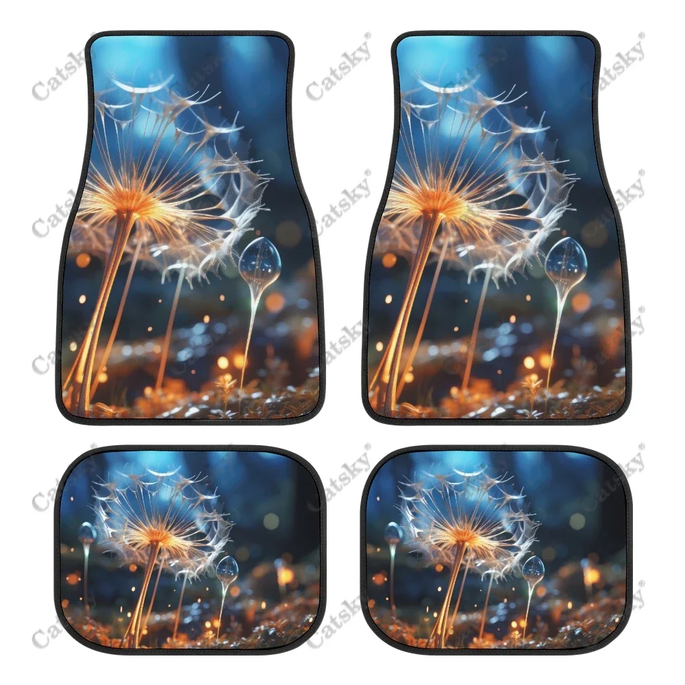

Dandelion With Seeds Flying Auto Floor Mats Carpet, Custom Car Floor Mats All Weather Auto Accessories Floor Pad for Stylish