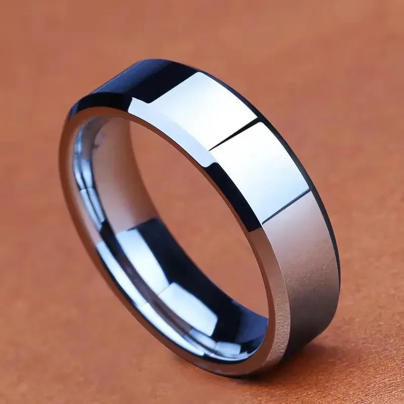 2024 Fashion Charm Jewelry Ring for Men Women Stainless Steel Black Rings Wedding Engagement Band Quality Matte Male Jewelry