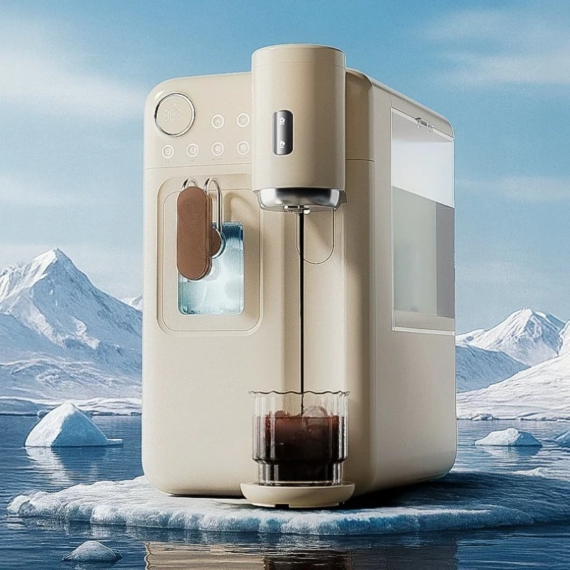 

Ice making water dispenser coffee household small all-in-one machine mini ice cubes automatic desktop office