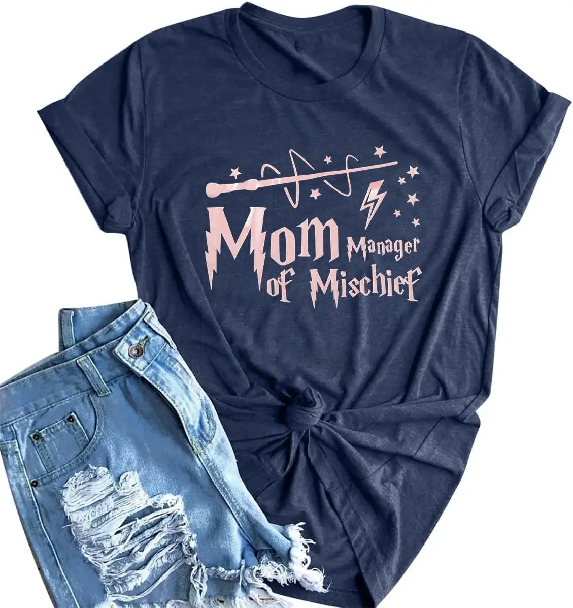 Wizard Magic Shirt for Women, Funny Mom Shirt, Manager of Mischief Shirt, Fantastic Mama Shirt, Mothers Day Tee Tops