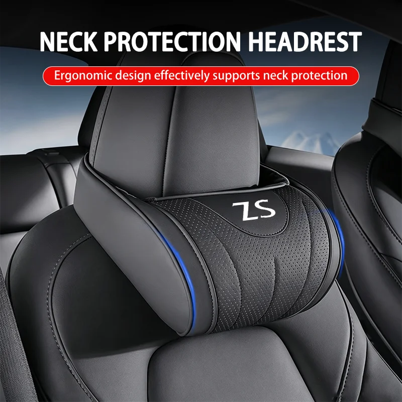 Car Seat Headrest Travel Rest 3D Neck Pillow Neck Support Lumbar Waist Support Cushion for MG ZS EV EZS 2017 2018 2020 2022 2023