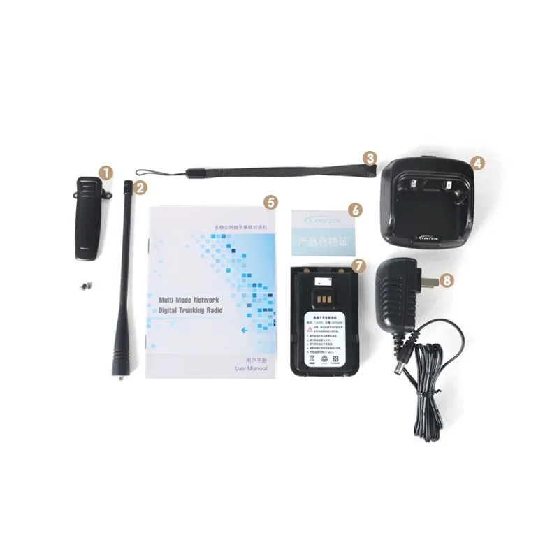 LD-6100 屋外ハンドヘルド UV デュアルバンド DMR デジタルトランシーバーデュアルタイムスロット 76-108MHz FM レシーバー