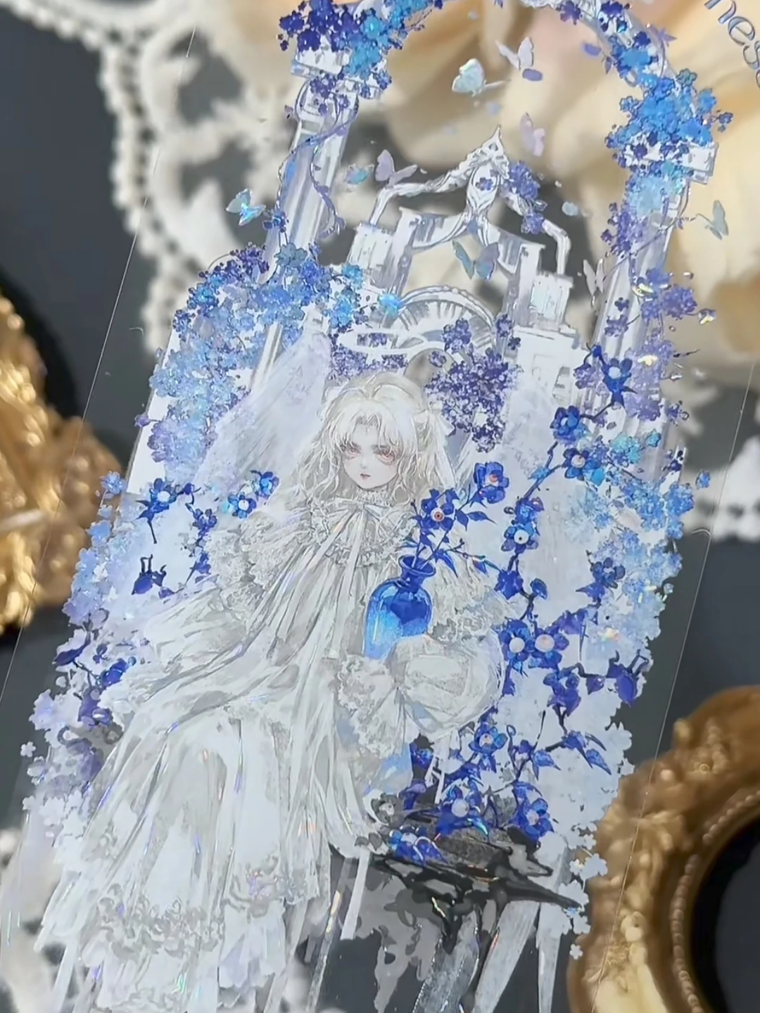 

5M Glacier Planner Sleeping In The Gap Of Daylight Shell Shiny Pet Washi Tape Collage Journal Badge