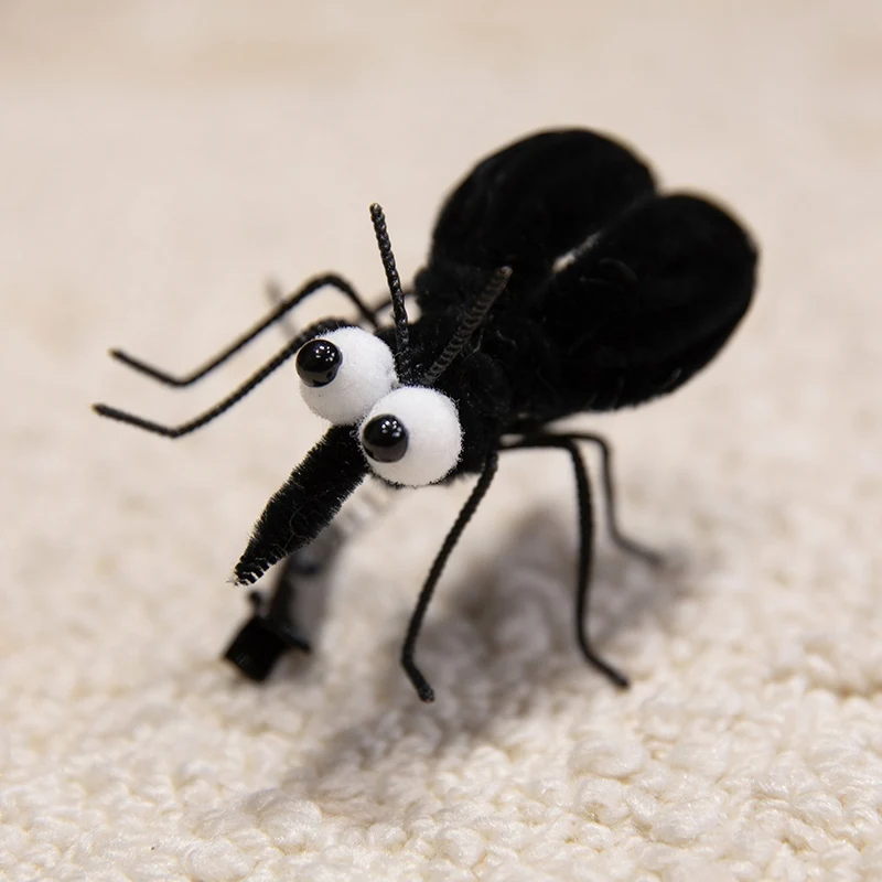 1 Stück simuliert ‌ Mückenspule ‌ Haarspange Plüschtiere Weiche gefüllte Insecta-Puppe ‌ Mückenspule Plüsch ‌ Haarspange – Detail 9