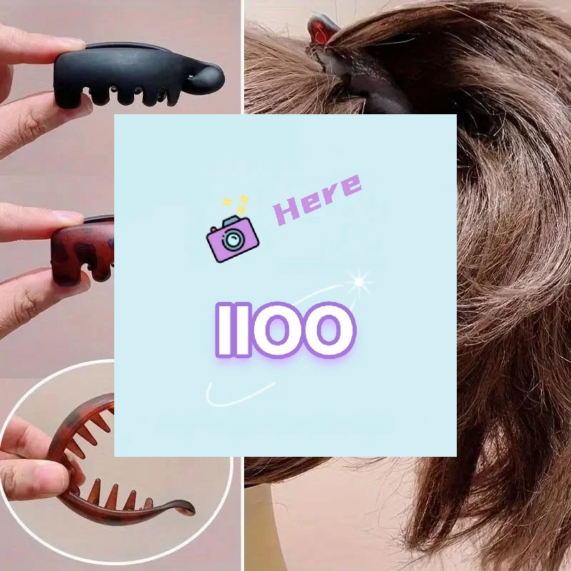 

4 Pcs Banana Clips, Small Size, Vertical Clips For Women, Elegant High Ponytail Hairpins, Twist Clips, Simple Hair Accessori