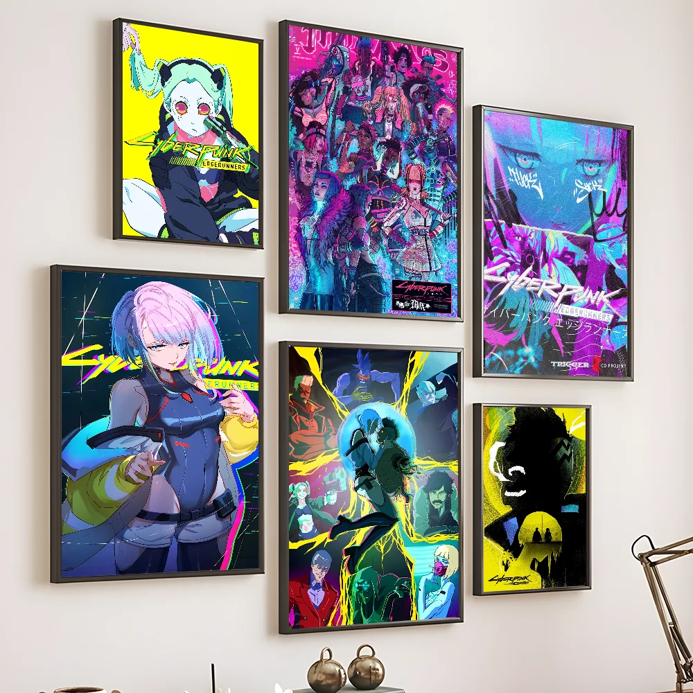 Anime C-Cyberpunk E-Edgerunners Cool Poster Prints Perfect Design Nordic Modern Home Decor Gift