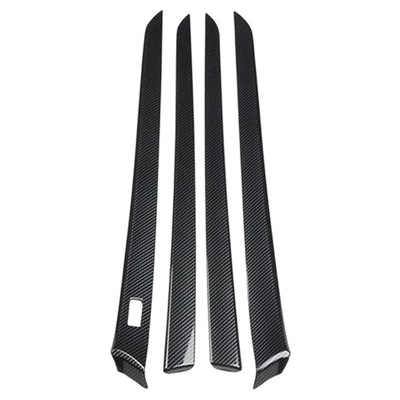 

A98M 4Pcs Inner Door Panel Crossbar Decoration Strip Trim For Infiniti G25 G37 2010-2013 Carbon Fiber Pattern