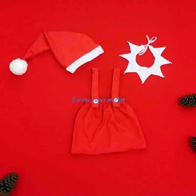 

090B Attractive Newborn Christmas Photography Props and Costumes for Memorable Photography Shoots Baby Shower Gift Presents