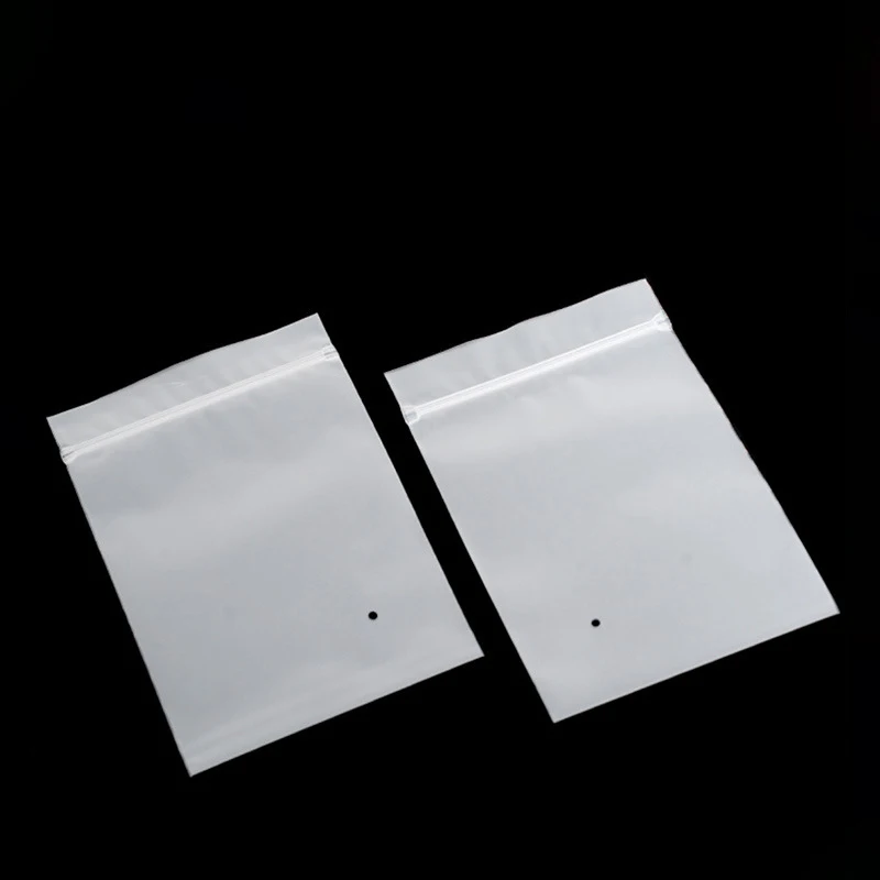 50Pcs frosted cpe cartilage ziplock bag clothing packaging bag book jewelry stationery packaging seal bag printing logo