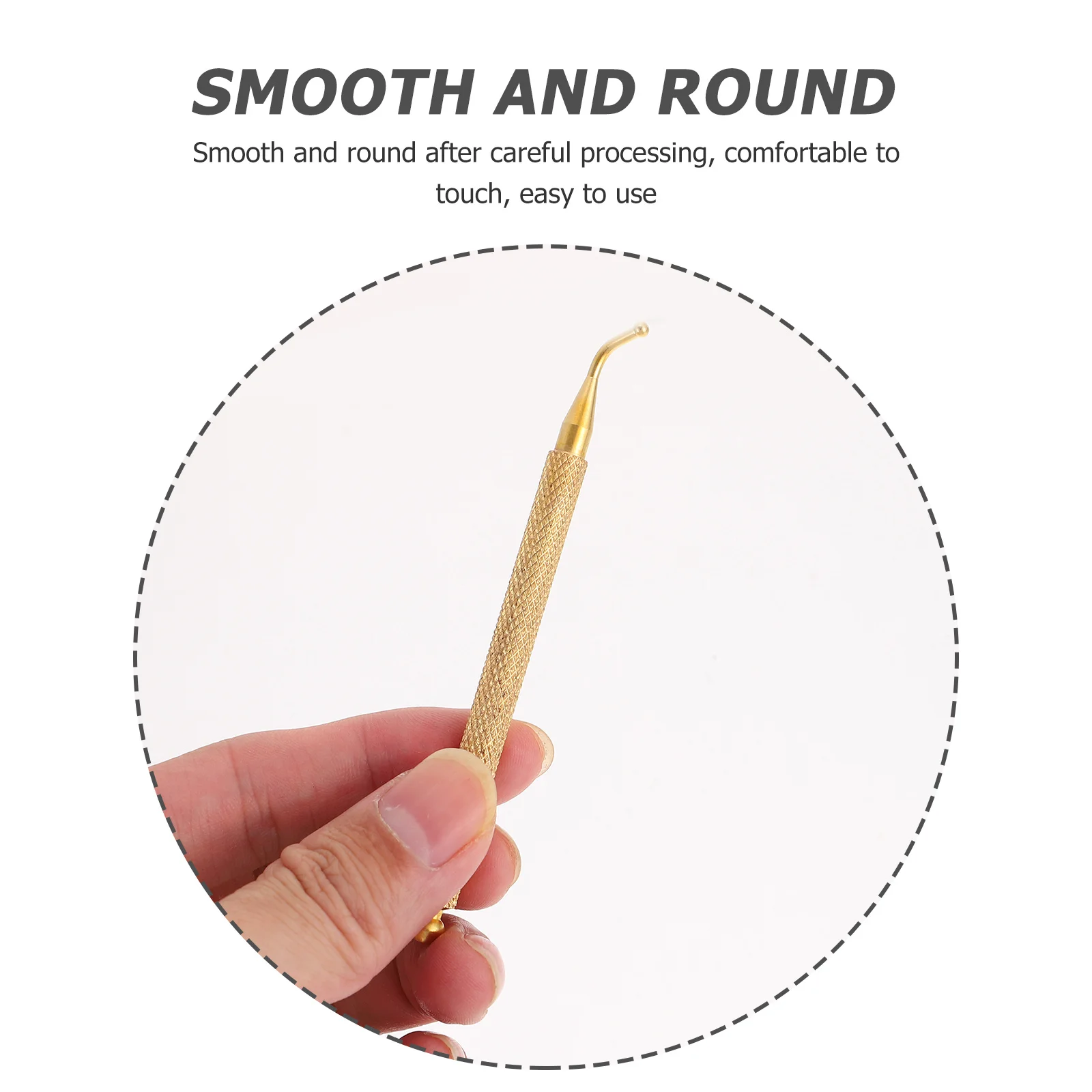 

Copper Auricular Point Pen Portable Lightweight Ear Point Massager Safe Painless Acupressure Probe for Face Neck Shoulder Back