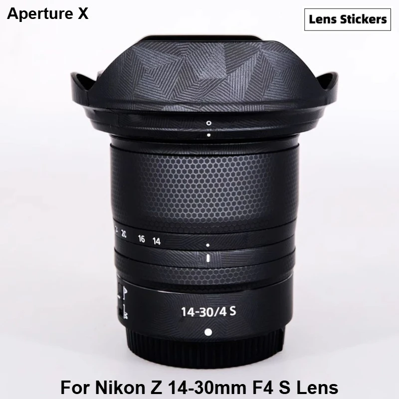 For Nikon Z 14-30mm F4 S Lens Drop Protection Lens Skin Decal Fashion Pattern Self Adhesive Waterproof Lens Decor Sticker 1430F4