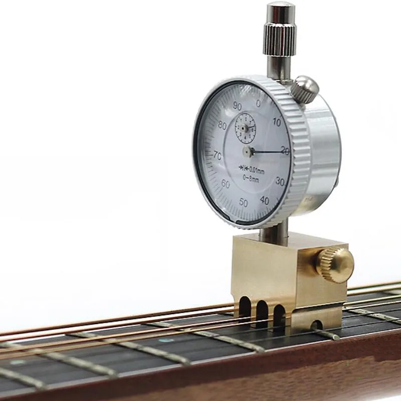 Luthimaker's Repair and Maintenance Tools - Standard Acoustic Electric Guitar String Gauge Height Measurement Dial Indicator