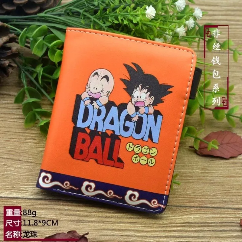 

Dragon Ball Japanese anime peripheral Goku Krillin Vegeta Turtle Sennin short wallet cartoon student coin purse card bag gift