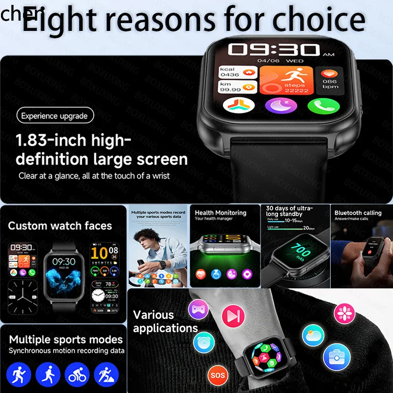 YFY  smart watch for men and women outdoor sports fitness heart rate bluetooth call waterproof smart watch