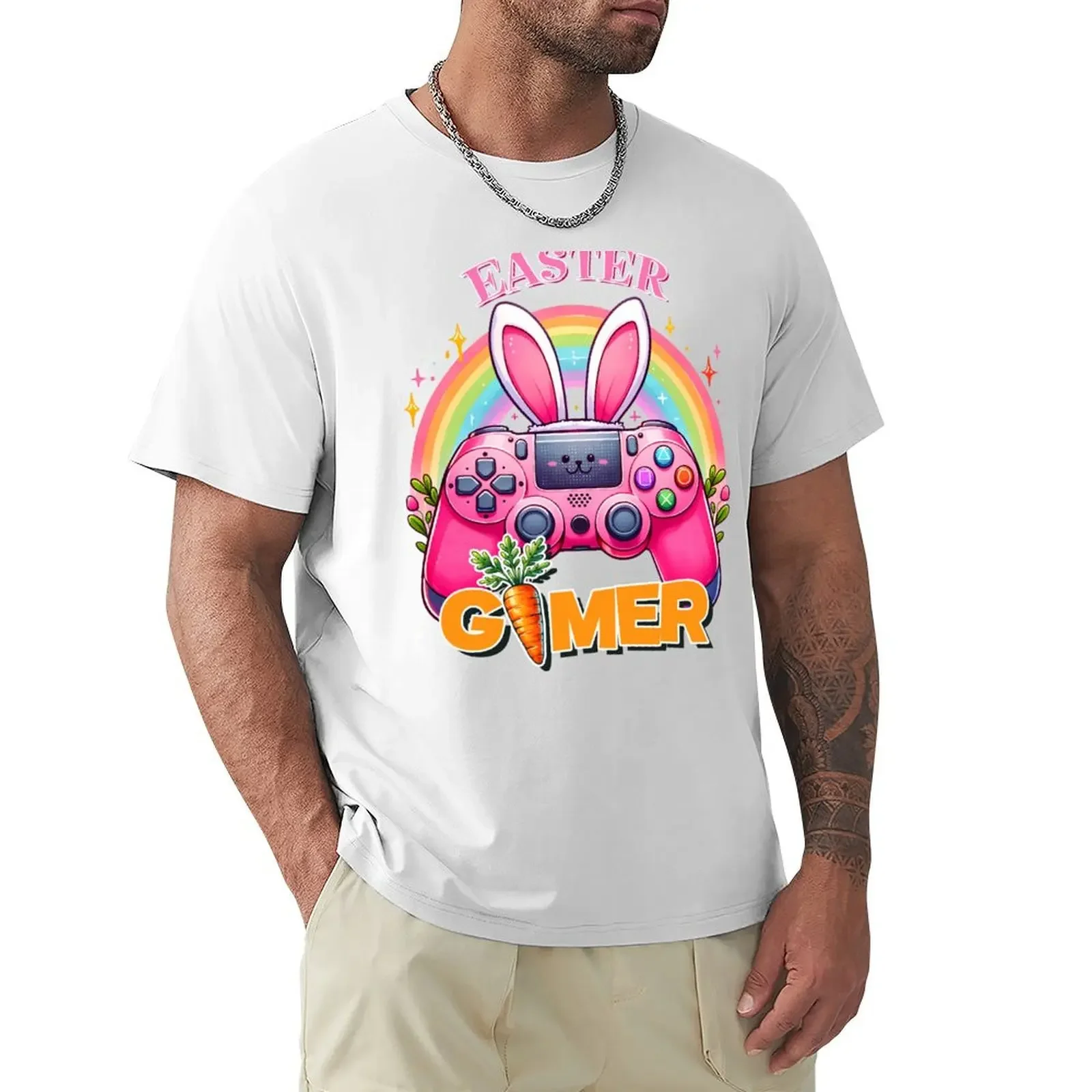 Easter Gamer T-Shirt funnys oversized Aesthetic clothing t shirt for men tshirts for mens designer clothing new in tops & tees