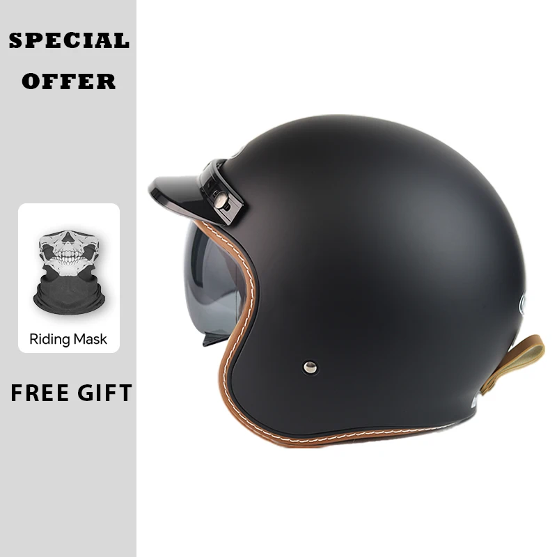 

DOT Approved SOMAN Jet Helmet Men Women Open Face Motorcycle Helmets Capacete De Moto ABS Material Moto Equipments ECE Certified
