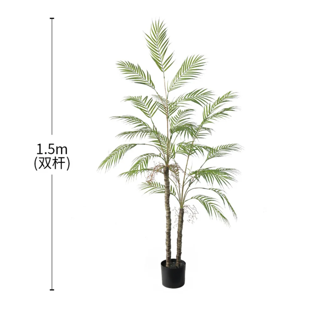 1pcs Artificial Palm Tree 4ft/5ft Fake Palm Tree Indoor Outdoor Decorative Faux Palm Tree For Living Room Home Office Patio Yard