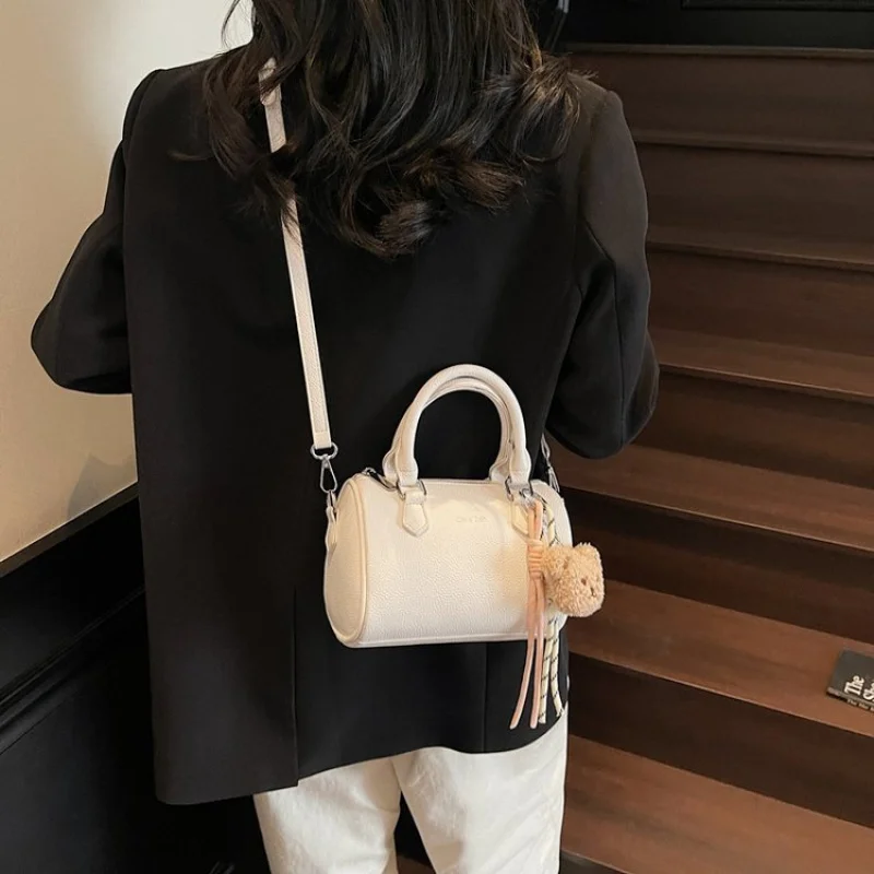 

Vintage Bohemian Shoulder Bag Women Designer Leather Crossbody Embellished With Colorful Handmade Glass Beads