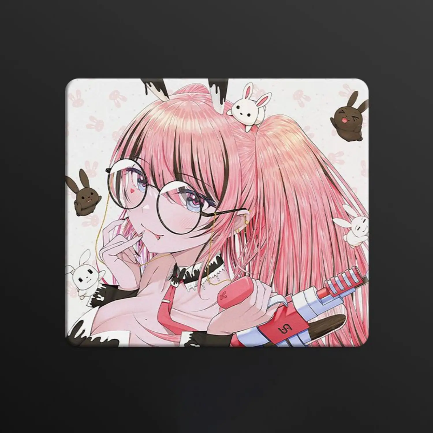 

Cute Girl Glass Mousepad Sora Game Mouse Pad Customized Pattern Tempered Smooth Gaming Desk Mat Fps Esports Office Gaming