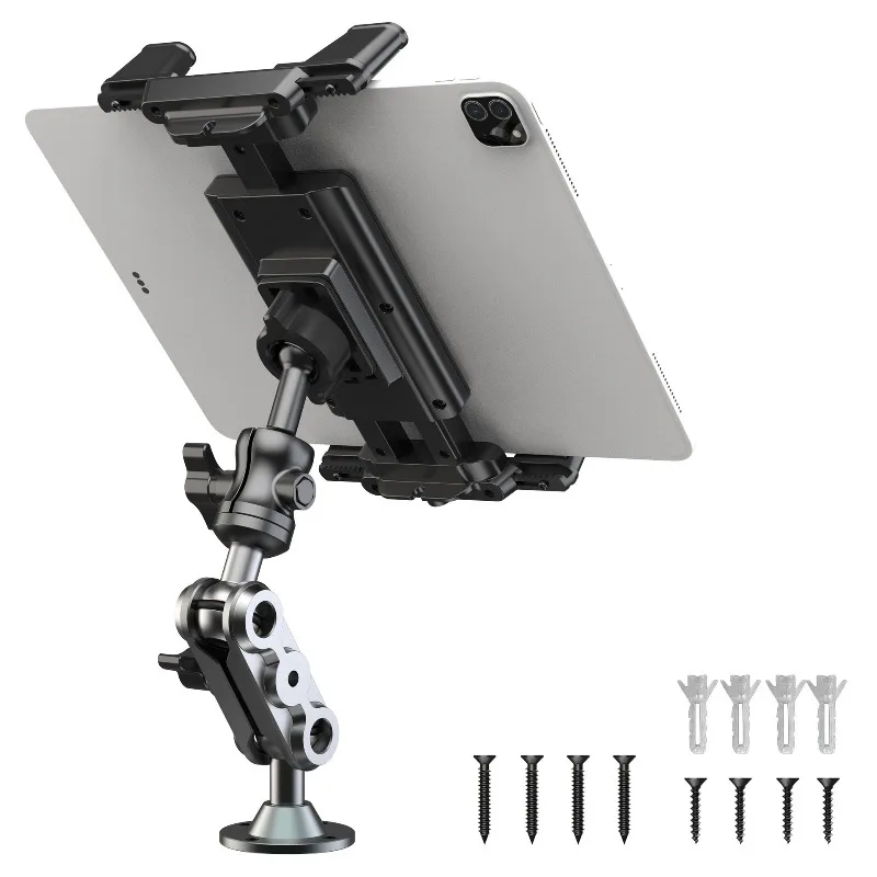 

Heavy Duty Tablet Holder Wear Resist 2-Stage Phone Stand 360 Degree Rotable Car Dashboard Phone Mount for Car Bike Boats Trucks