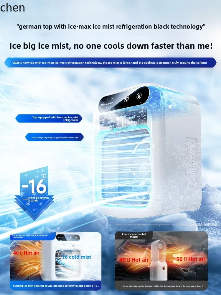 ZML desktop small fan electric cooler small mini office car cooling artifact