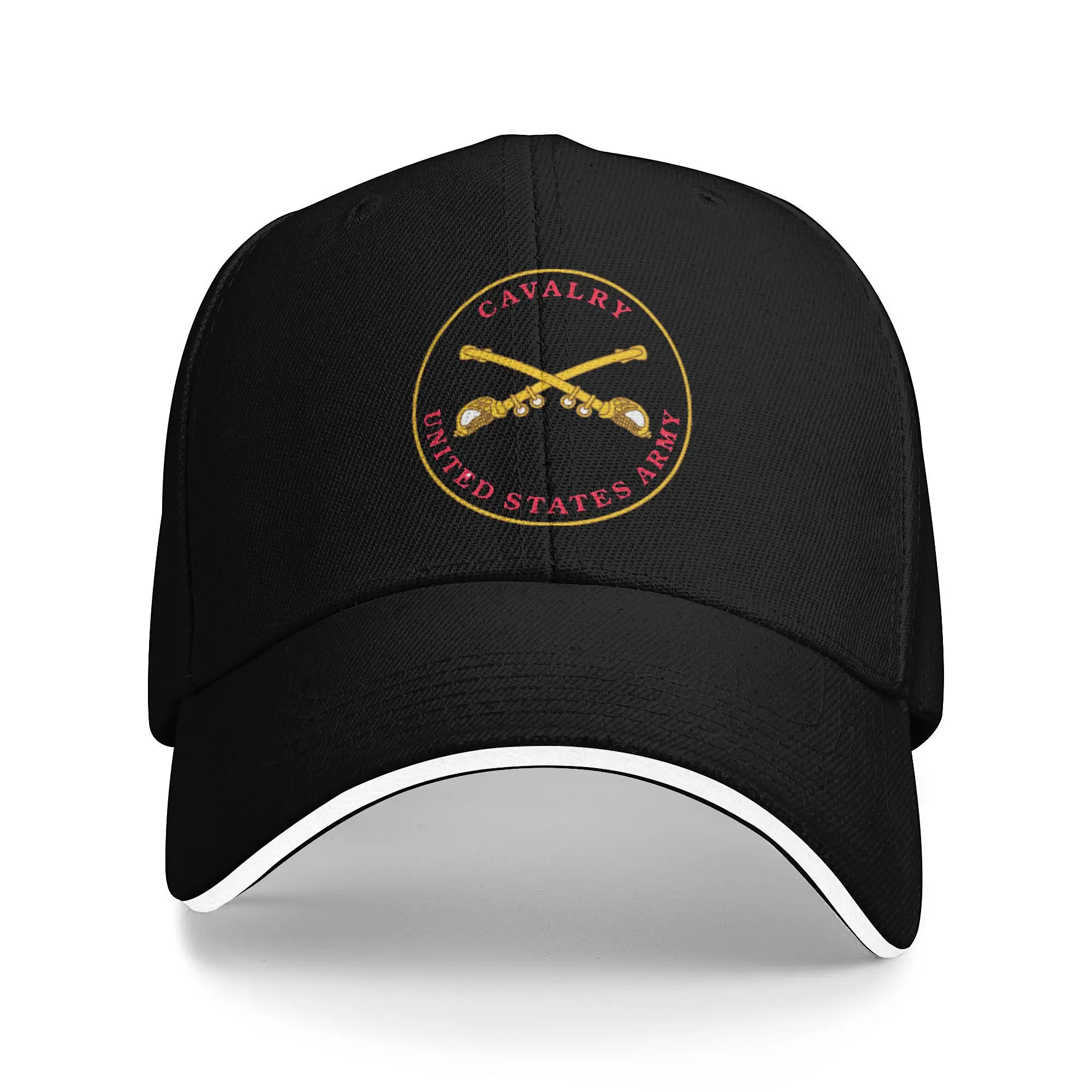 Summer New Baseball Cap us cavalry army branch crossed sabers military Wear For Men Women Trucker Hat Classic  Sun Cap Gift