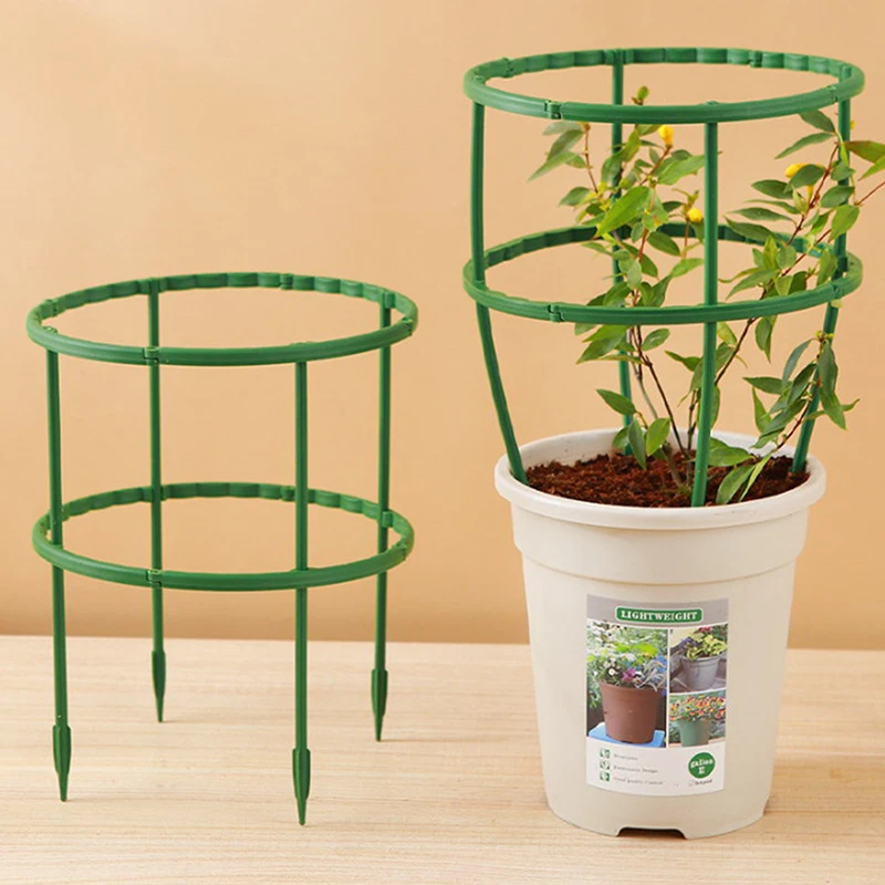 2/4PCS Plastic Plant Support Pile Frame Greenhouse Arrangement Semicircle Fixed Rod Indoor Flower Plant Vine Climbing Bracket