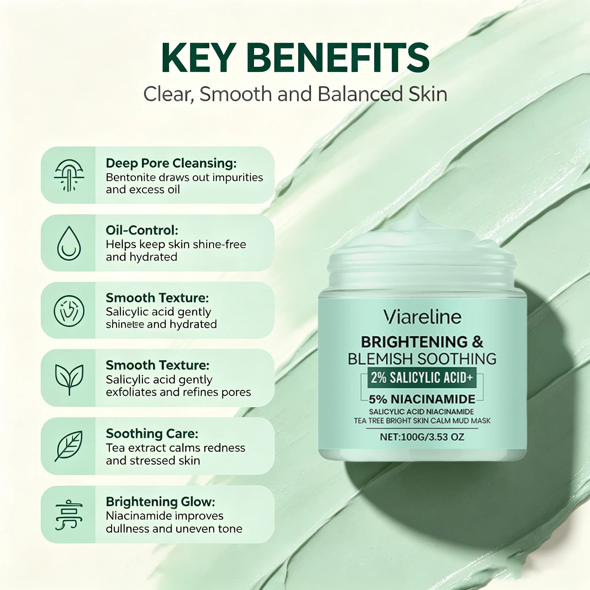 قناع الطين من شجرة الشاي لتنظي - مراجعة Mud Mask Kaolin وسعره
