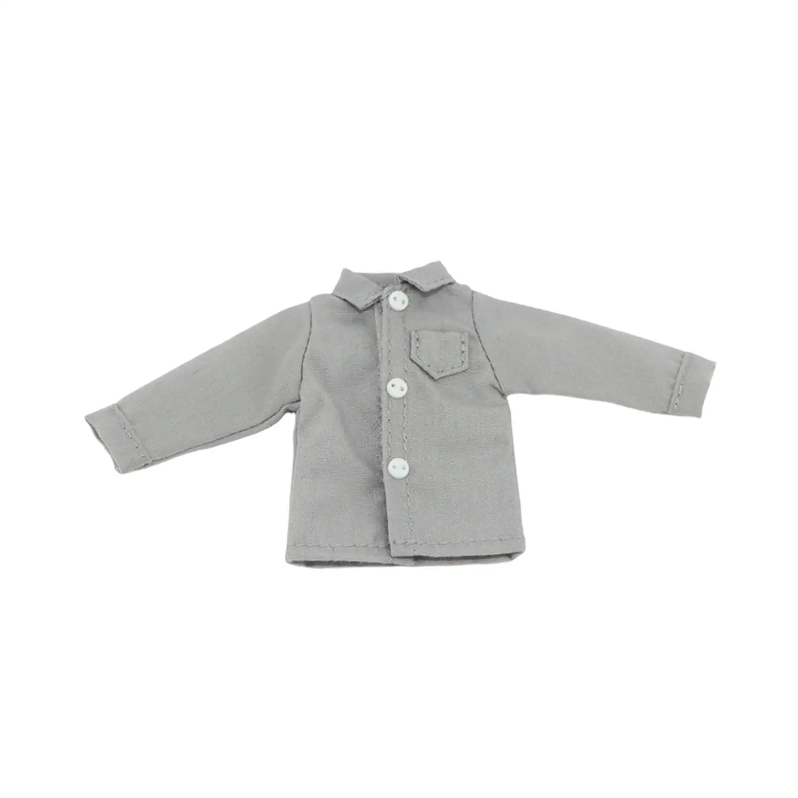 1/12 Scale Action Figure Clothing Cloth Shirt Trendy Mini Outfit for 6 Inch Male Dolls Accessories