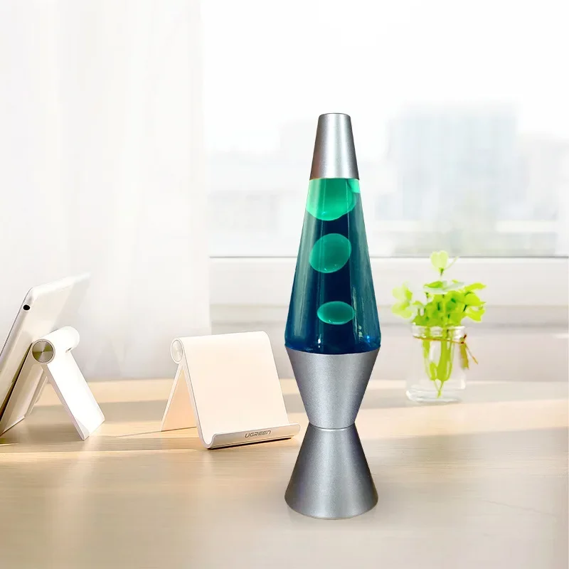 Pequeñas luces de Lava de noche, diseño de botella de vidrio, cohete, luz de mesa de arcoíris, Mini lámpara de Lava moderna y alta personalizada, lámpara de mesa