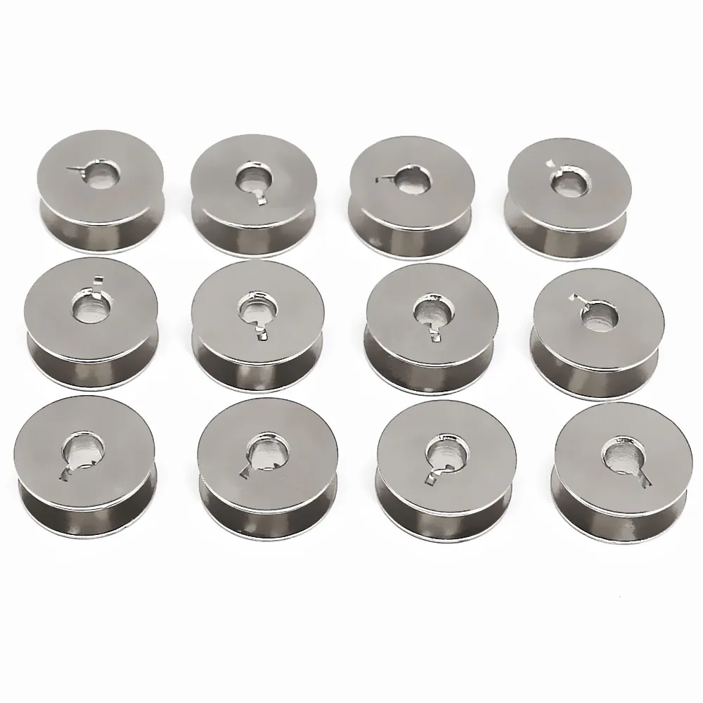 12 PCS Metal Bobbins #9033 Fits Pfaff 130, 280, 1007, 1010, 1037,6110, 6112, 6120 etc Sewing Machine Accessories