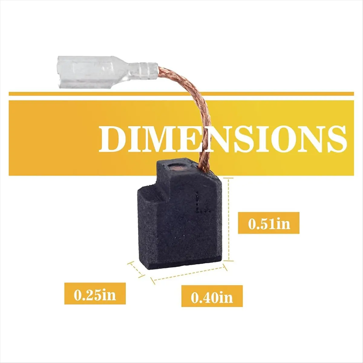 【En oferta】Paquete de 20 escobillas de carbón de repuesto para motor eléctrico 650916-01 compatibles con D28402, D28110, D28112, D28401N, D28803, D28065