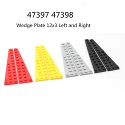 1 Pcs Buildings Blocks 47397 47398 Wedge Plate 12x3 Left and Right Bulk Modular GBC Toy For High-Tech Kid Gift MOC