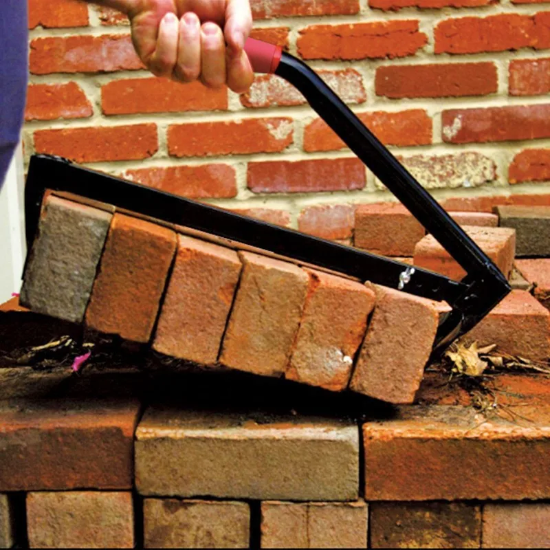 

Red brick clamp for brick moving, adjustable size, telescopic adjustment, bearing weight 50kg